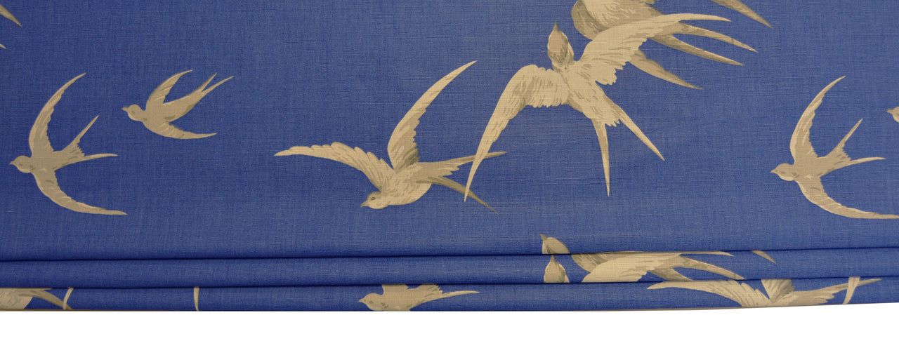 Sanderson - Swallows - Limited Edition Colourway - Professionally Made Roman Blind Made to Measure