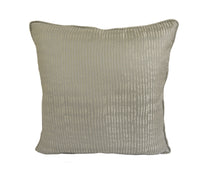 Thumbnail for Ashley Wilde - Ridge - Silver - Soft Metallic Stripe Designer Cushion Cover - Luxury Throw Pillow - Handmade Home Decor