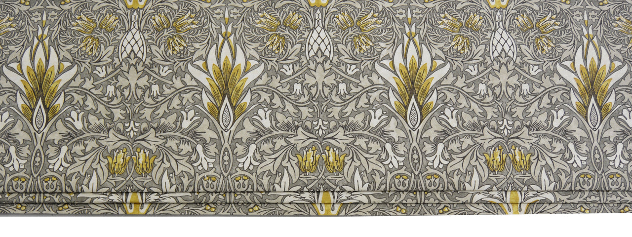 William Morris - Snakeshead - Pewter / Gold  - Made To Measure Professionally Made Roman Blind