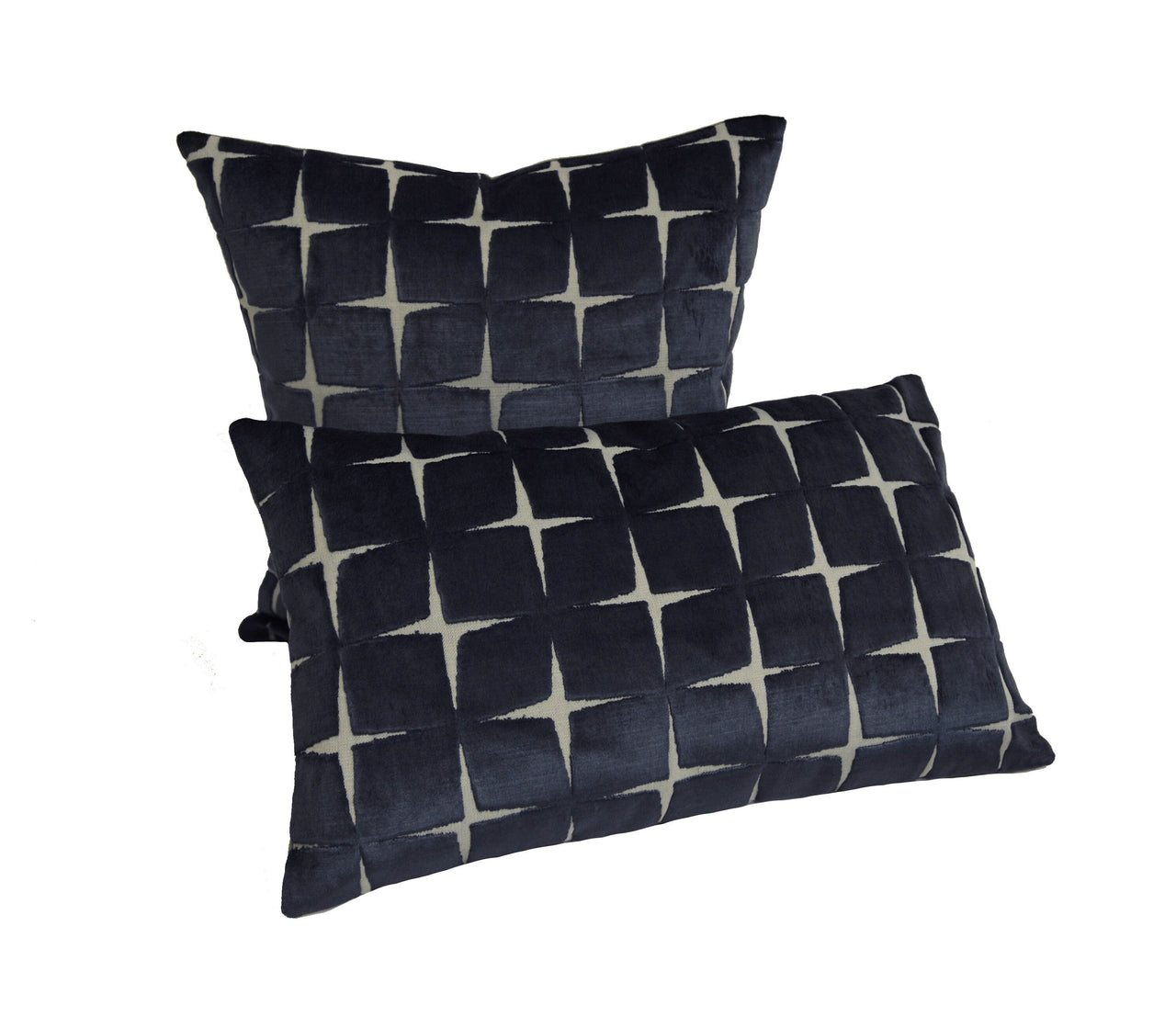 Harlequin - Issoria - Midnight - Glamorous Designer Cut Velvet Cushion Cover Throw Pillow Handmade Home Decor