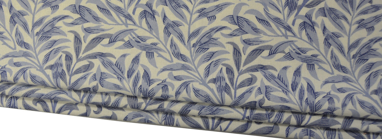 William Morris - Willow Bough Minor - Blue - Made To Measure Professionally Made Roman Blind