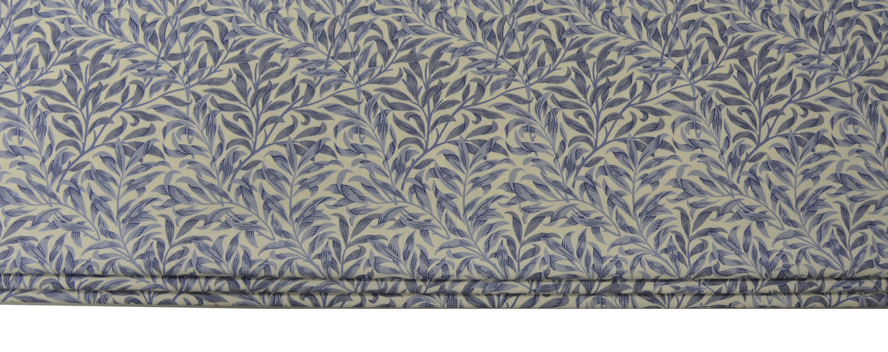 William Morris - Willow Bough Minor - Blue - Made To Measure Professionally Made Roman Blind