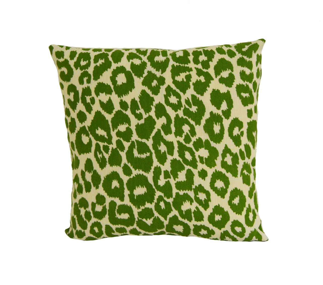 Schumacher - Iconic Leopard - Green - Animal Print Designer Cushion Cover - Handmade Throw Pillow - Luxury Home Decor