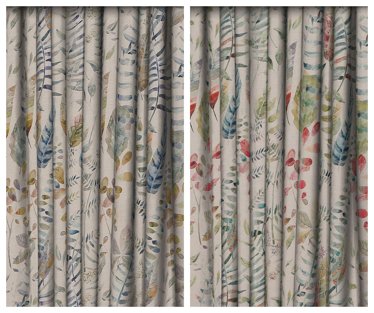 Voyage Decoration - Kenton - Skylark / Pomegranate - Made to Measure Curtains + buy by the metre