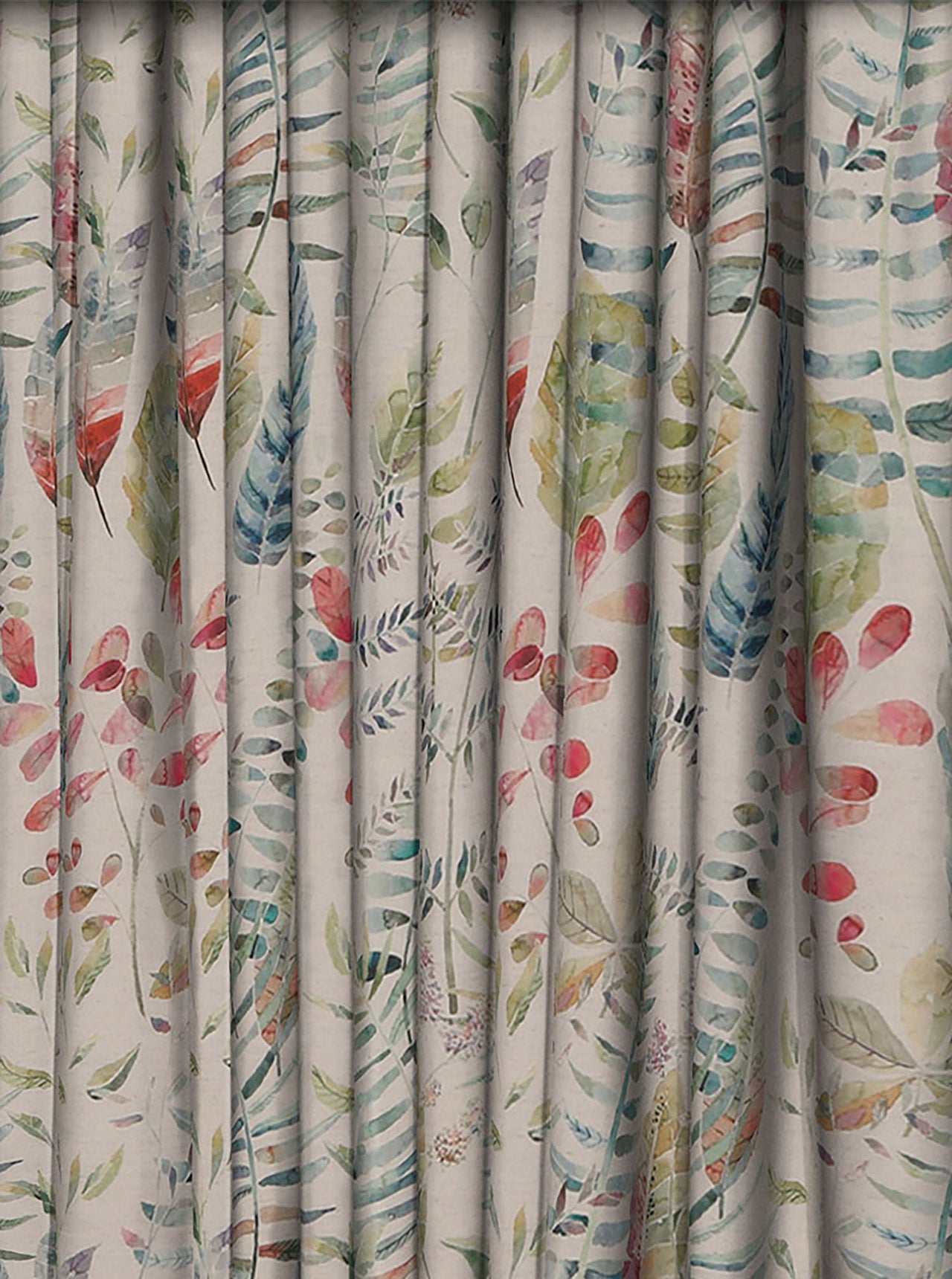 Voyage Decoration - Kenton - Skylark / Pomegranate - Made to Measure Curtains + buy by the metre