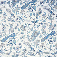 Thumbnail for Schumacher - Campagne - Bleu & Gris - Made To Measure Professionally Made Roman Blind