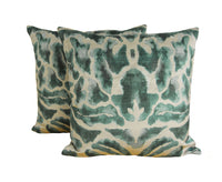 Thumbnail for Voyage Decoration - Nikko - Emerald - Majestic Painterly Damask Velvet Cushion Cover - Handmade Throw Pillow Designer Home Decor