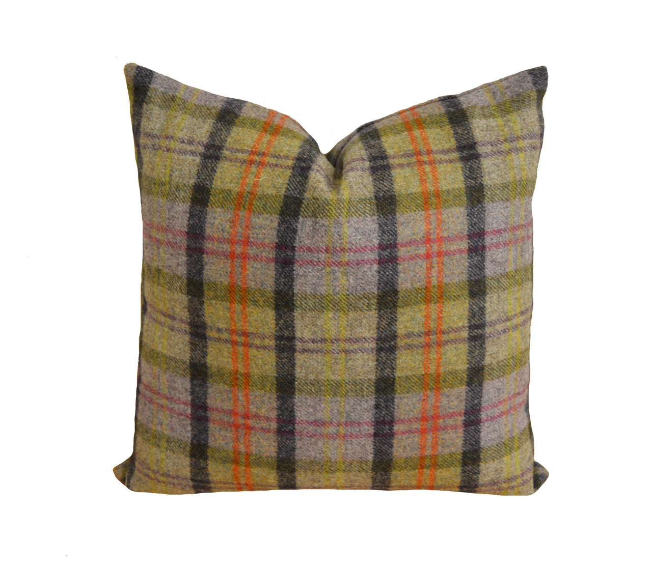 Art Of The Loom  - Oban Plaid - Celtic Thistle - Timeless Versatile Sustainable Wool Designer Cushion Cover - Luxury Throw Pillow - Handmade