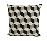 Thumbnail for Prestigious Textiles - Cube - Jet - Cushion Covers/Pillow Throws