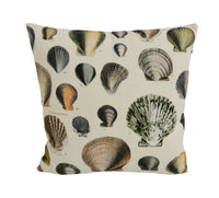 Thumbnail for Designers Guild - John Derian - Captain Thomas Browns Shells - Oyster - Cushion Cover Throw Pillow Designer Home Decor