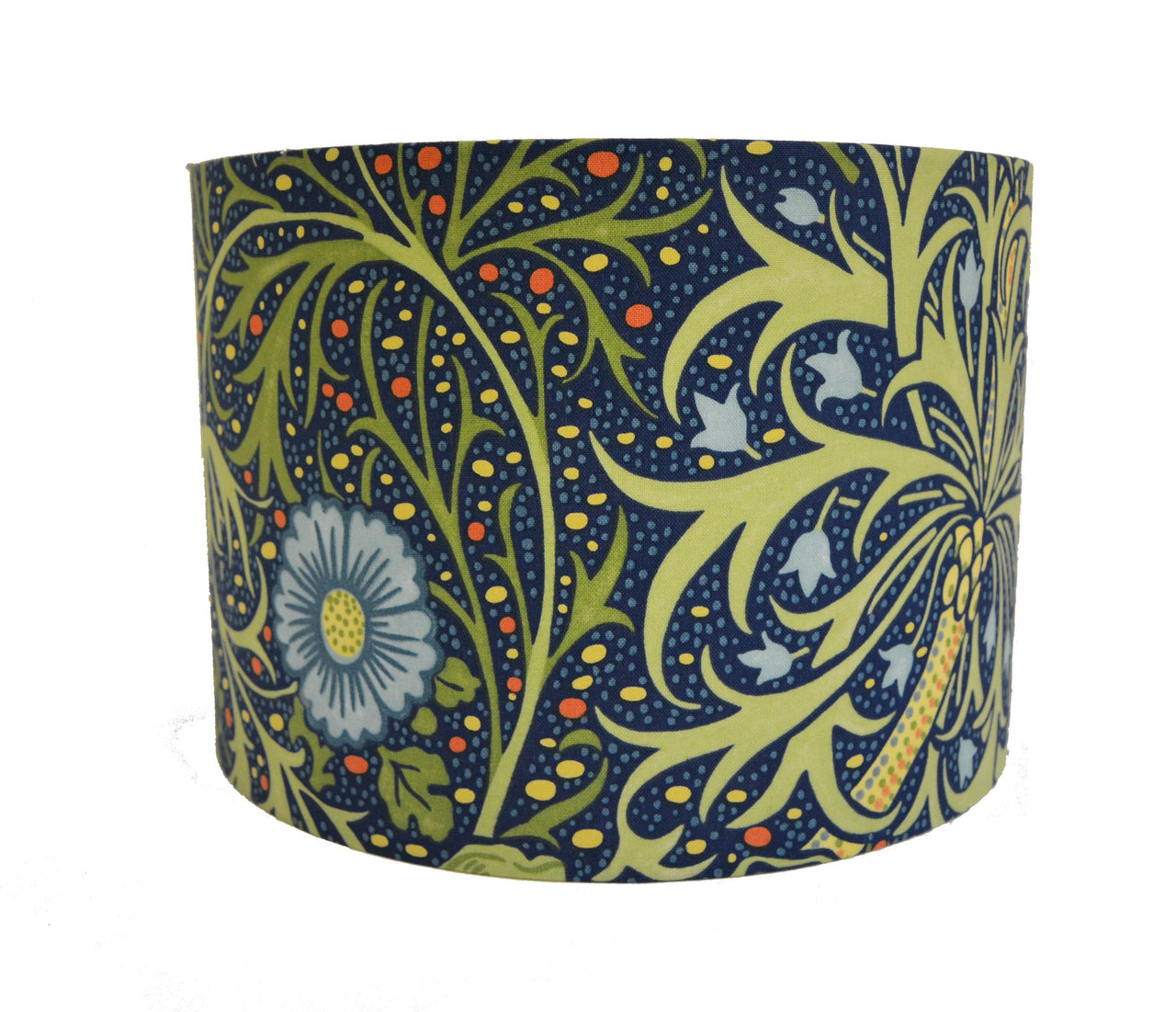 William Morris - Seaweed - Cobalt / Thyme - Lampshade Stunning Handmade