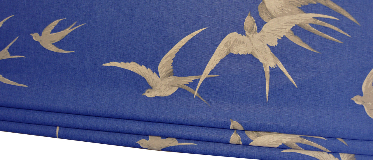 Sanderson - Swallows - Limited Edition Colourway - Professionally Made Roman Blind Made to Measure