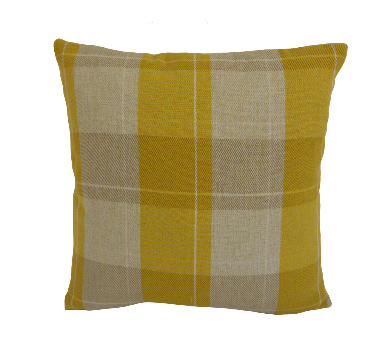 Ashley Wilde - Fellcroft - Buttercup - Simple Cute Plaid Designer Cushion Cover - Luxury Throw Pillow - Handmade Home Decor