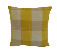 Thumbnail for Ashley Wilde - Fellcroft - Buttercup - Simple Cute Plaid Designer Cushion Cover - Luxury Throw Pillow - Handmade Home Decor