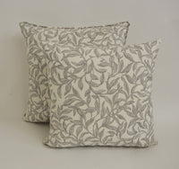 Thumbnail for Clarke and Clarke / Studio G - Entwistle - Stone - Stunning Leaf Cushion Cover Throw Pillow Designer Home Decor