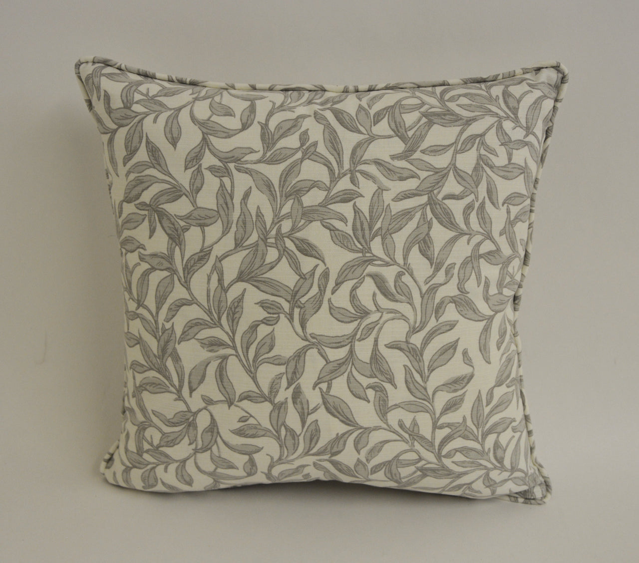 Clarke and Clarke / Studio G - Entwistle - Stone - Stunning Leaf Cushion Cover Throw Pillow Designer Home Decor