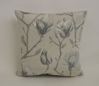 Thumbnail for Voyage - Chatsworth - Dove - Magnificent Jacquard Magnolia Cushion Cover - Handmade Throw Pillow Designer Home Decor