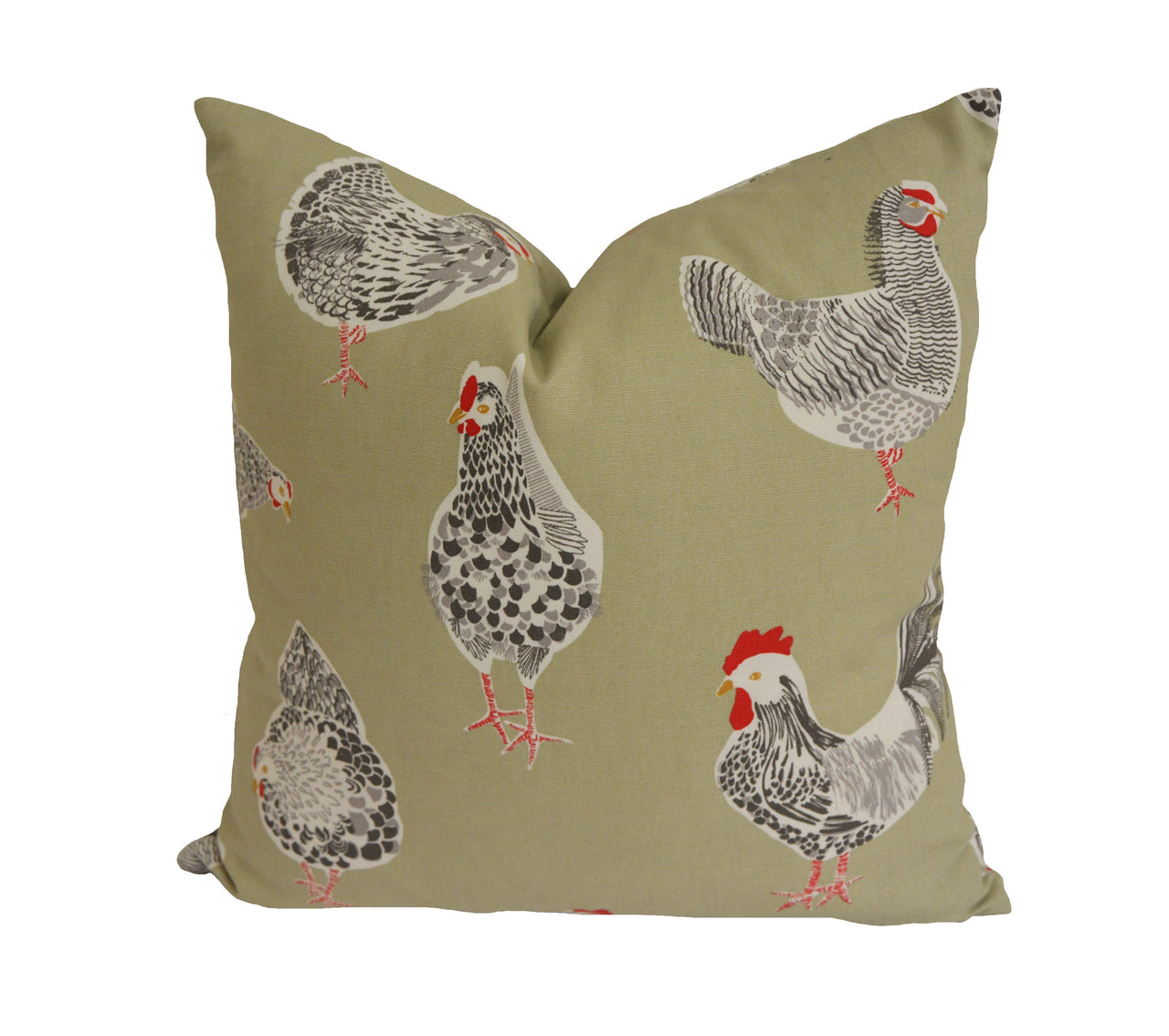 Studio G - Rooster - Sage -  Cushion Cover Pillow Throw