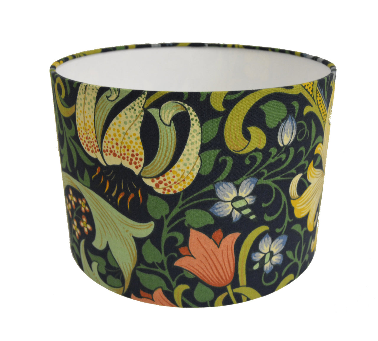 William Morris - Golden Lily - Midnight / Green - Lampshade Stunning Handmade