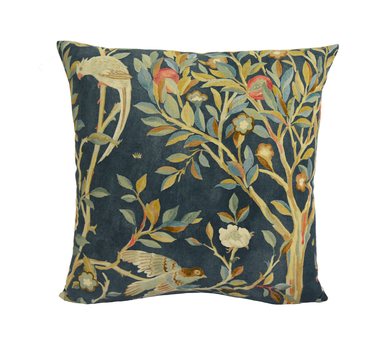 William Morris - Melsetter - Indigo - Beautiful Fresco Floral Designer Cushion Cover - Luxury Throw Pillow - Handmade Home Decor