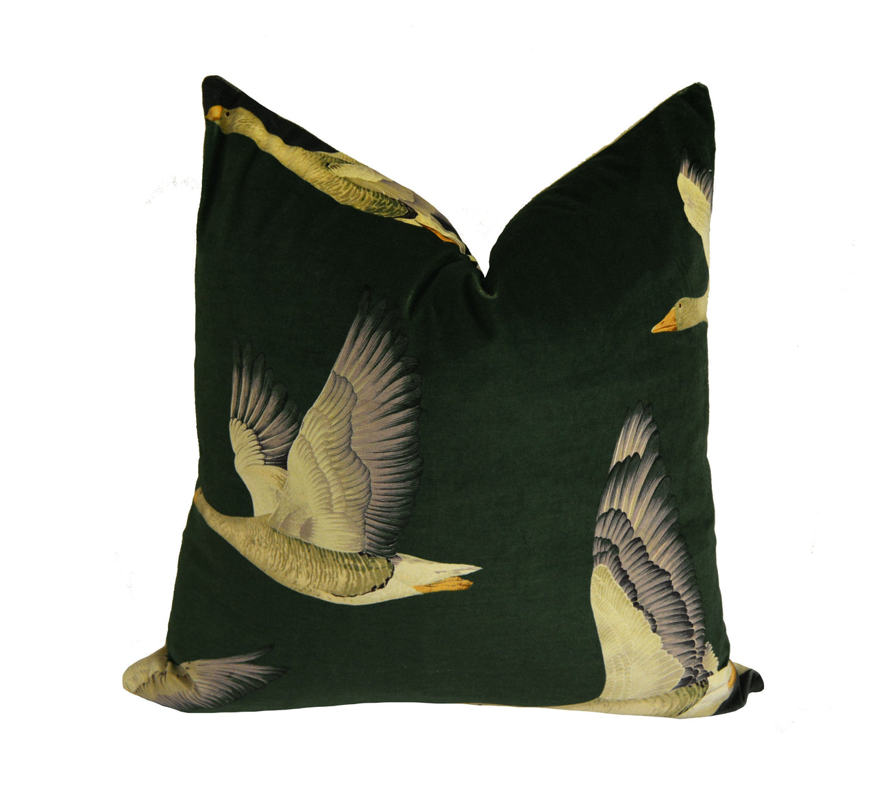 Sanderson - Elysian Geese - Forest / Fig - Cushion Cover Throw Pillow Designer Home Decor Scatter Cushion