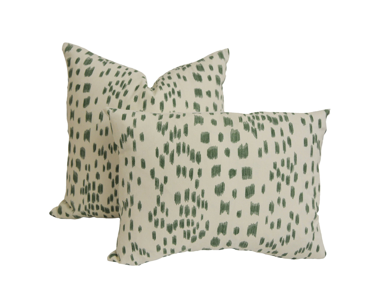 Brunschwig and Fils - Les Touches - Green - Luxurious Modern Animal Print Designer Cushion Cover - Luxury Throw Pillow - Handmade Home Decor