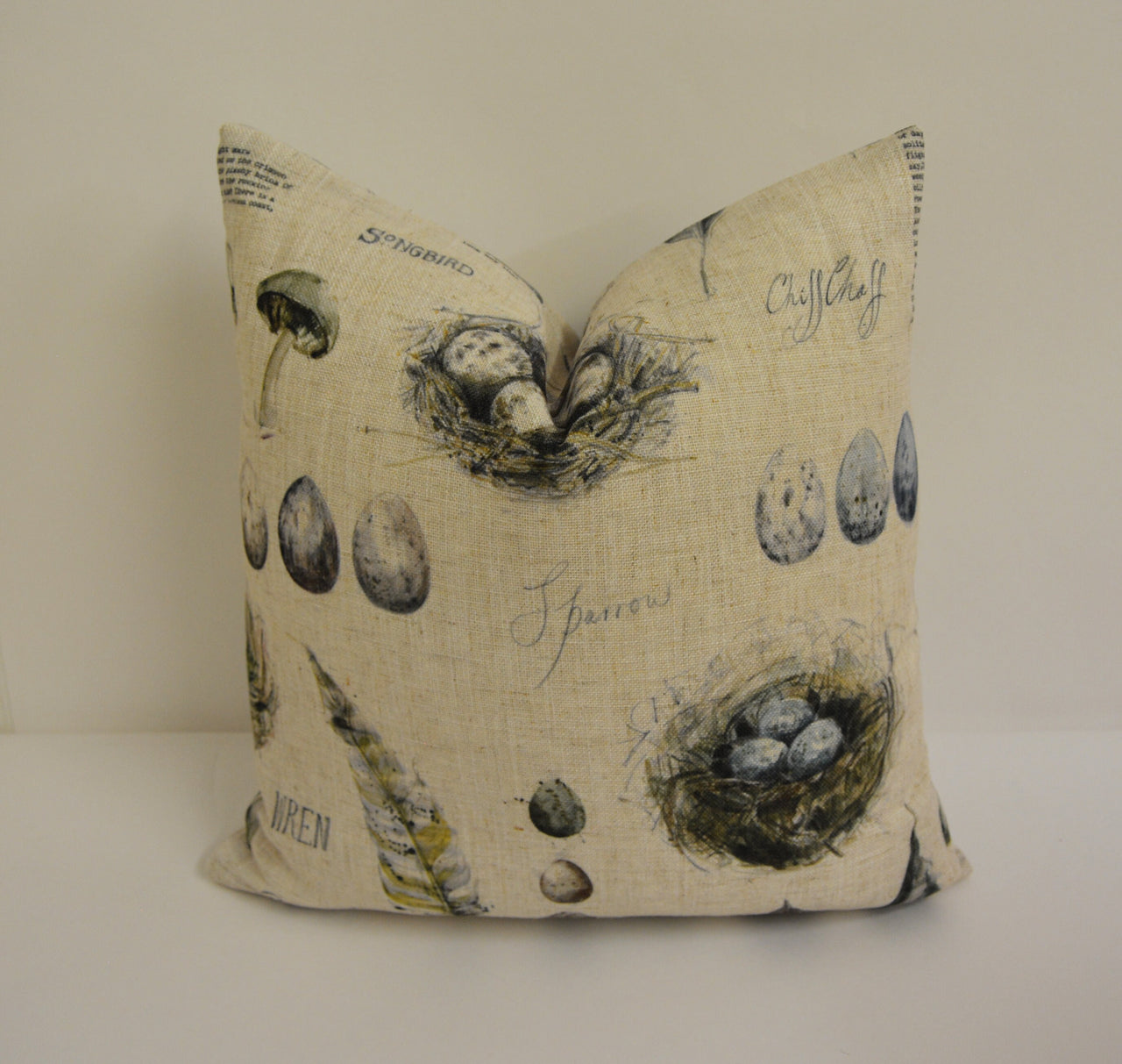 Studio G - Eggs and Nests - Linen - Wonderful Spring Cushion Cover Throw Pillow Designer Home Decor