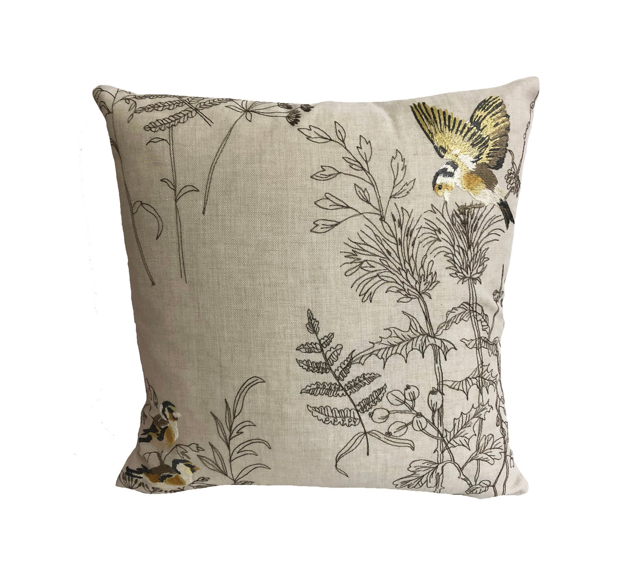 ILiv - Gold Finch - Buttercup - Cushion Covers / Pillow Throws Stunning Embroidery