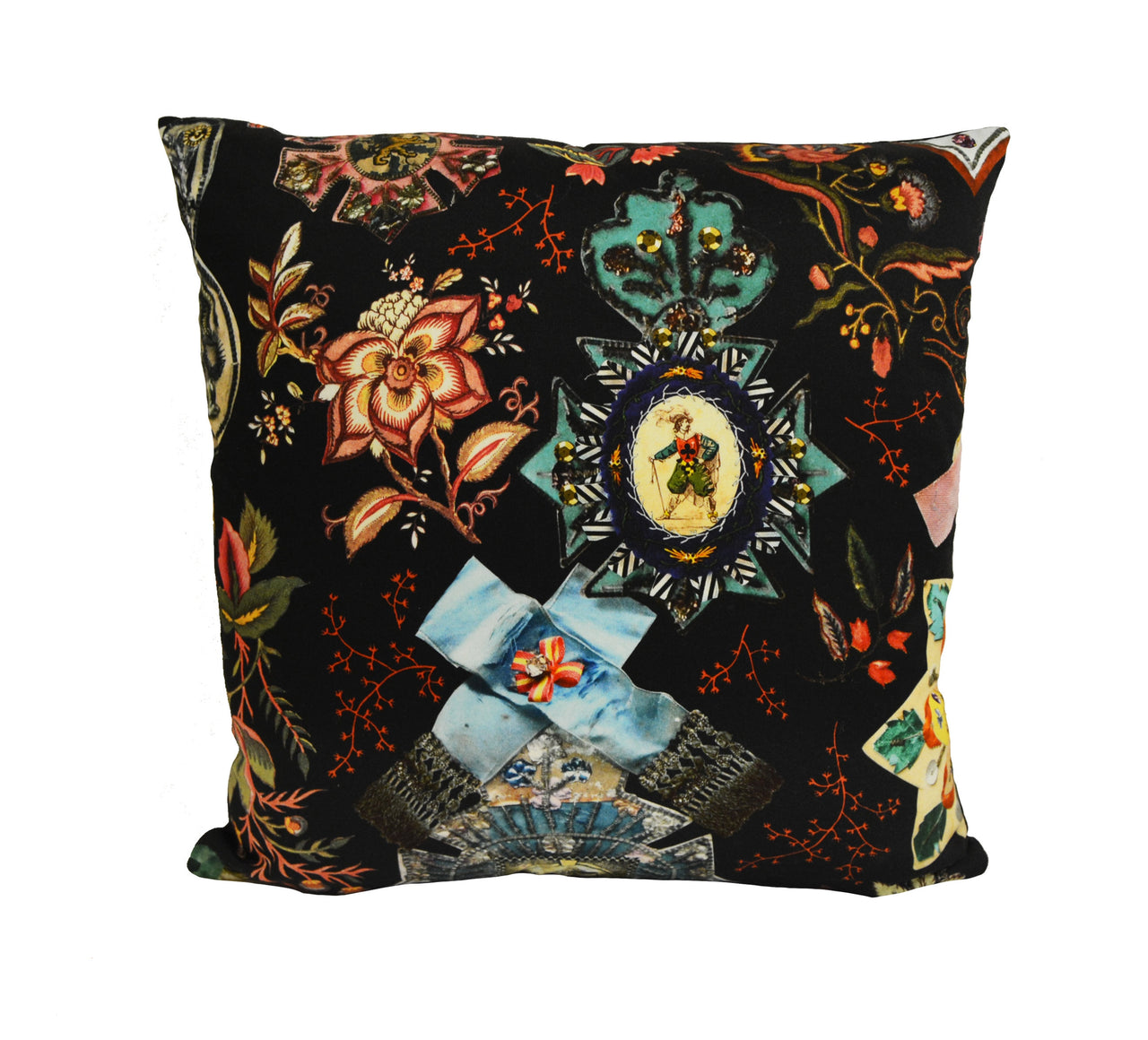 Designers Guild / Christian Lacroix - Cocarde - Reglisse - Cushion Cover Throw Pillow Designer Home Decor