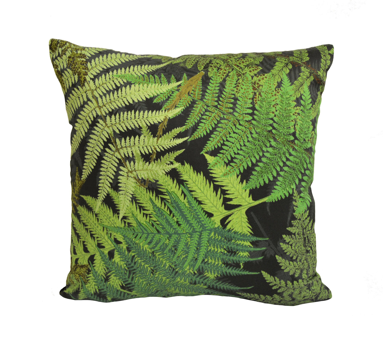 Schumacher - Fernarium - Green & Black - Imaginative Fern Fronds Designer Cushion Cover - Handmade Throw Pillow - Luxury Home Decor