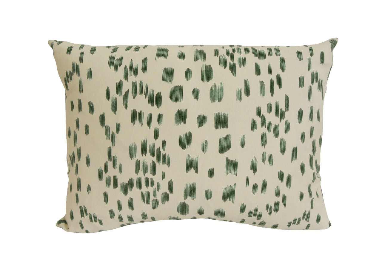 Brunschwig and Fils - Les Touches - Green - Luxurious Modern Animal Print Designer Cushion Cover - Luxury Throw Pillow - Handmade Home Decor