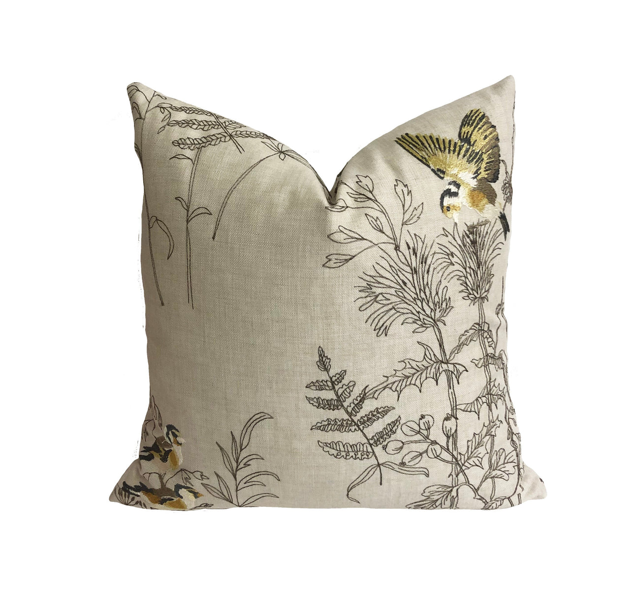 ILiv - Gold Finch - Buttercup - Cushion Covers / Pillow Throws Stunning Embroidery