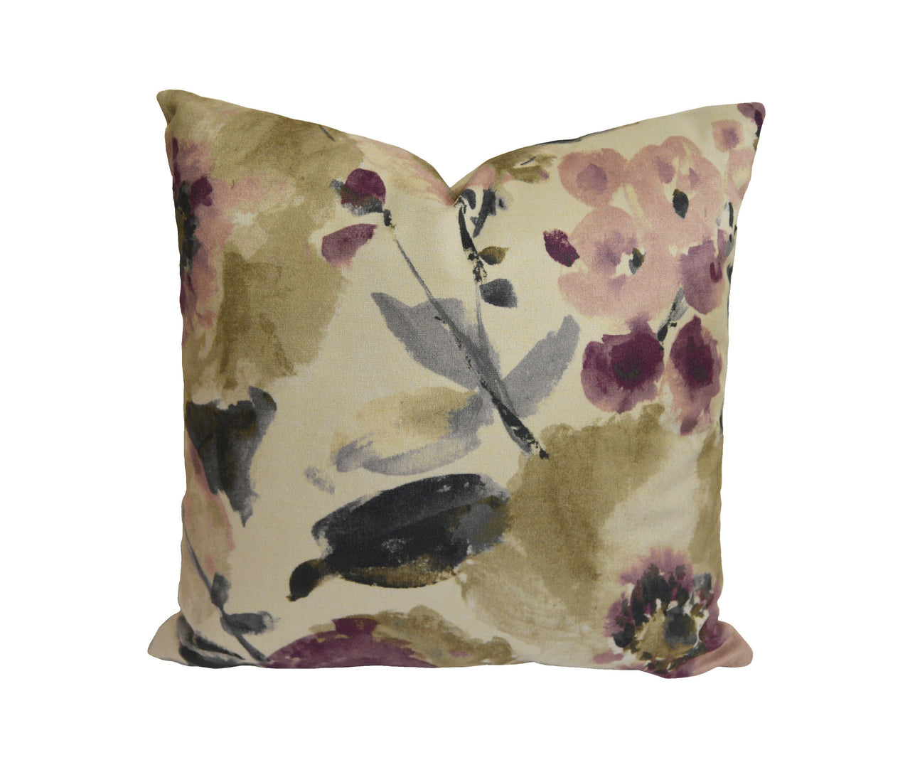 Clarke & Clarke - Ersilia - Damson - Stunning Floral Cushion Cover Throw Pillow Designer Home Decor