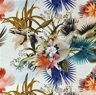 Designers Guild - Christian Lacroix - Oiseau De Bengale Camelia  curtains/drapes - Stunning Designer Fabric