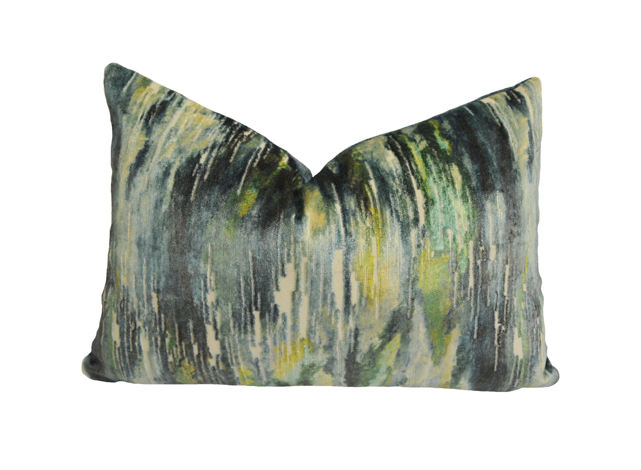 Clarke & Clarke - Umbra - Peacock - Sumptuous Designer Velvet Cushion Cover Throw Pillow Home Decor