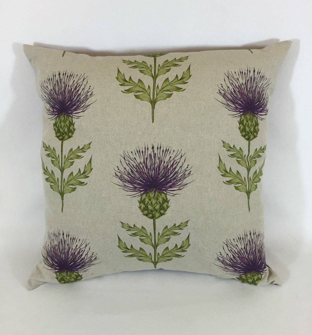 Voyage - Blair - Damson - Lovely Thistle Cushion Cover Throw Pillow Designer Home Decor