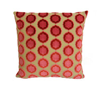 Thumbnail for Manuel Canovas - Tiana - Rose / Orange -  Glamorous Designer Cut Velvet Cushion Cover - Handmade Throw Pillow - Designer Home Décor