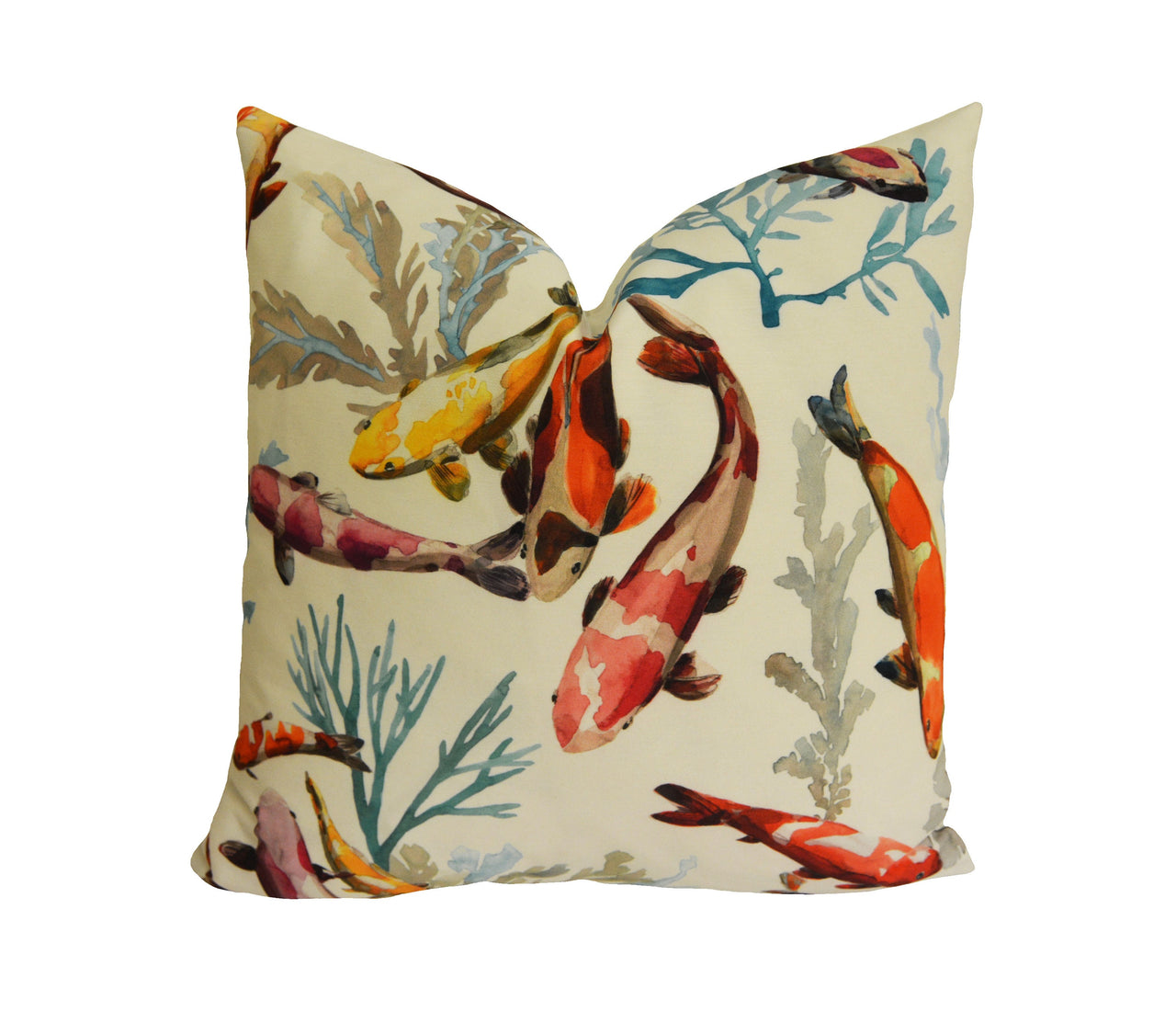 Manuel Canovas - Salina - Epices -  Elegant Asiatic Koi Carp Designer Cushion Cover - Handmade Throw Pillow - Designer Home Decor