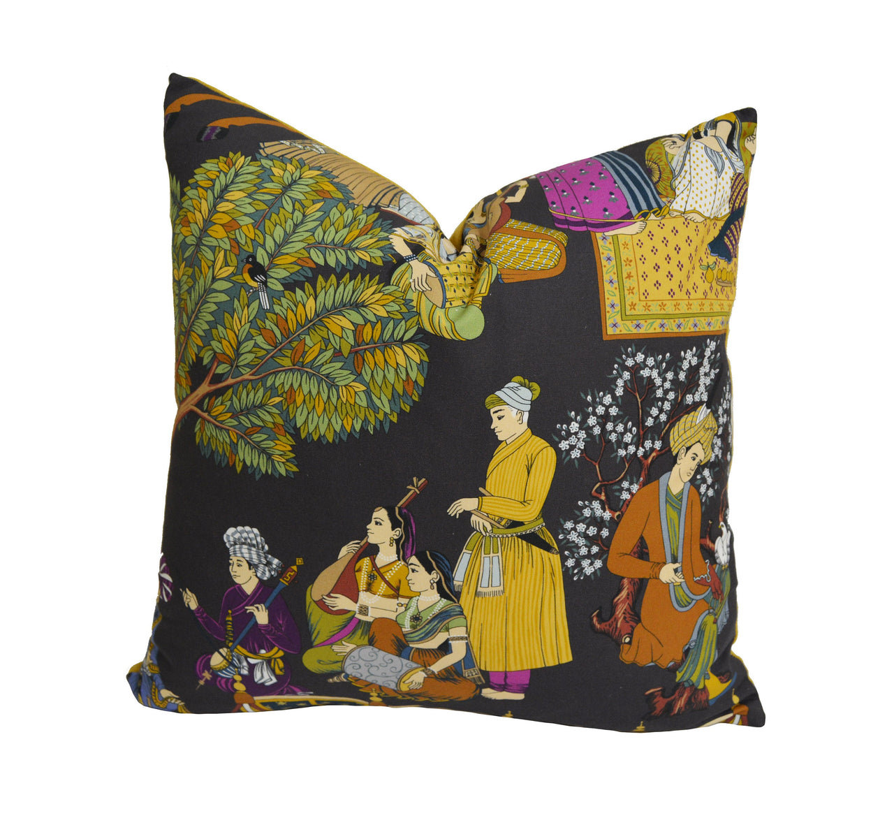 Manuel Canovas - Kalinda - Paon - Vibrant Indian Inspired Designer Cushion Cover - Handmade Throw Pillow - Designer Home Decor