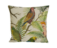 Thumbnail for Designers Guild - Parrot and Palm - Azure - Cushion Cover Throw Pillow Designer Home Decor