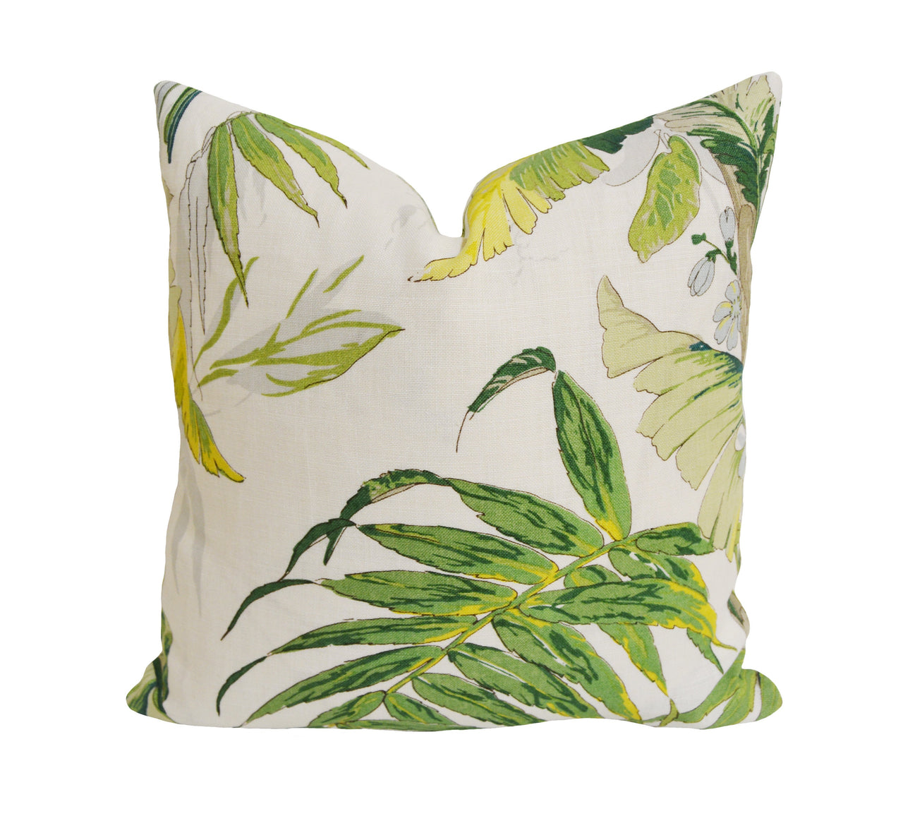 Schumacher - Tropique - Citron - Lovely Soft Tropical Designer Cushion Cover - Handmade Throw Pillow - Luxury Home Decor