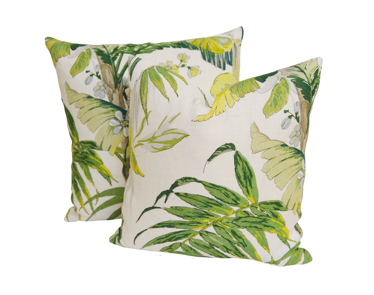 Schumacher - Tropique - Citron - Lovely Soft Tropical Designer Cushion Cover - Handmade Throw Pillow - Luxury Home Decor