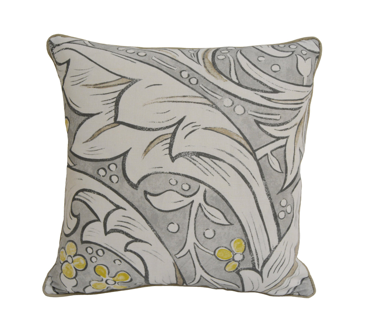 William Morris - Pure Bachelors Button - Horned Poppy Grey - Cushion Cover Throw Pillow Designer Home Decor