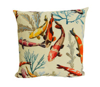 Thumbnail for Manuel Canovas - Salina - Epices -  Elegant Asiatic Koi Carp Designer Cushion Cover - Handmade Throw Pillow - Designer Home Decor