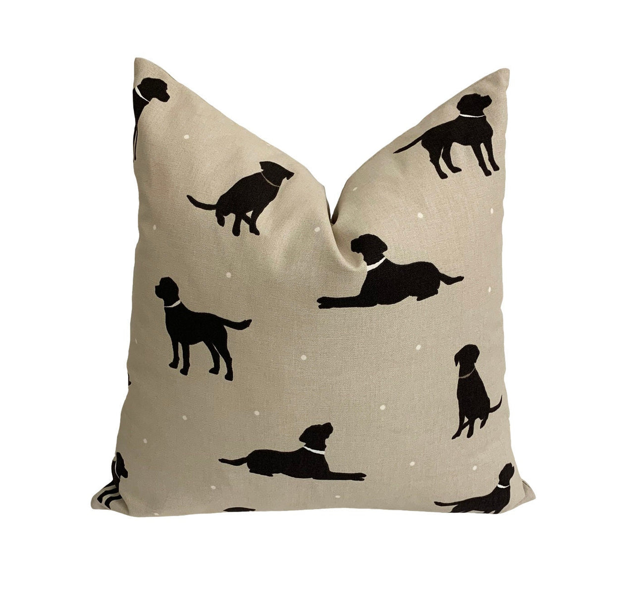 Studio G - Rover - Linen - Cute Dog Cushion Cover Throw Pillow Designer Home Decor