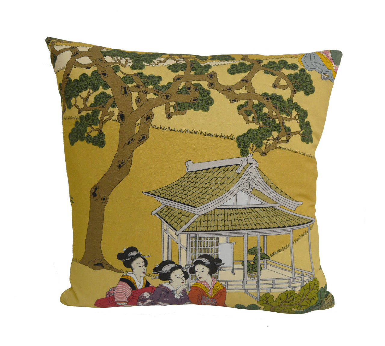 Manuel Canovas - Geishas - Epice - Intricate Japanese Garden Designer Cushion Cover - Handmade Throw Pillow - Designer Home Decor