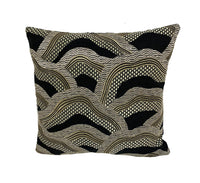 Thumbnail for Brunschwig & Fils - Les Rizieres - Black / Gold - Cushion Cover Throw Pillow Stunning Designer Home Decor