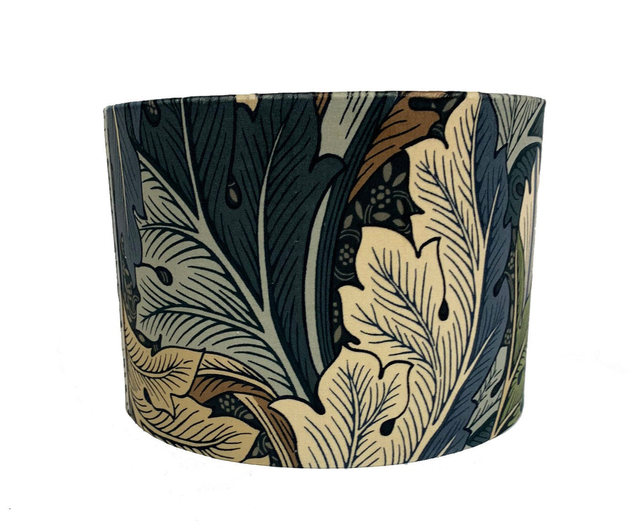 William Morris - Acanthus - Slate Blue / Thyme Velvet - Lampshade Stunning Handmade