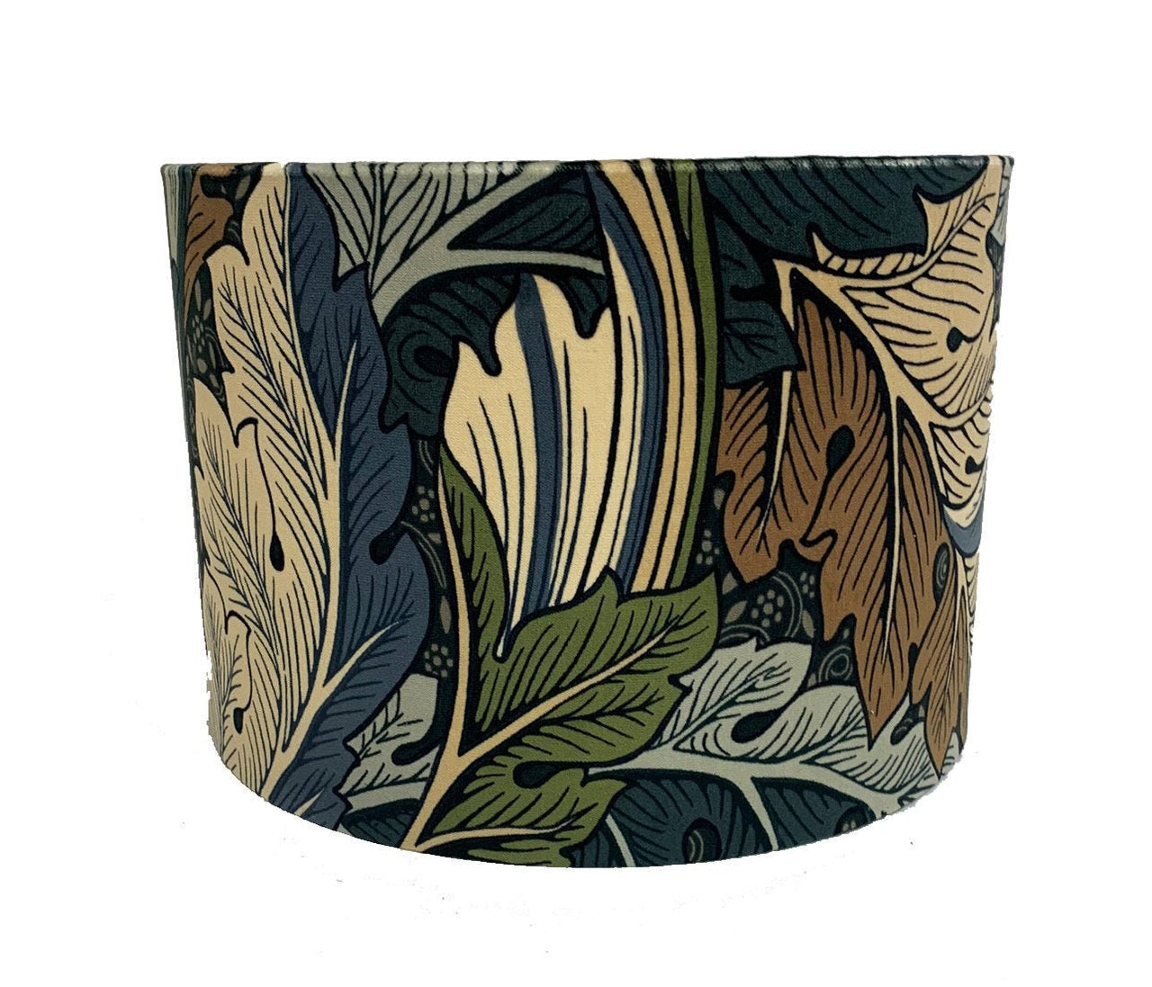 William Morris - Acanthus - Slate Blue / Thyme Velvet - Lampshade Stunning Handmade