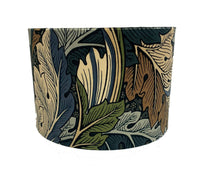 Thumbnail for William Morris - Acanthus - Slate Blue / Thyme Velvet - Lampshade Stunning Handmade